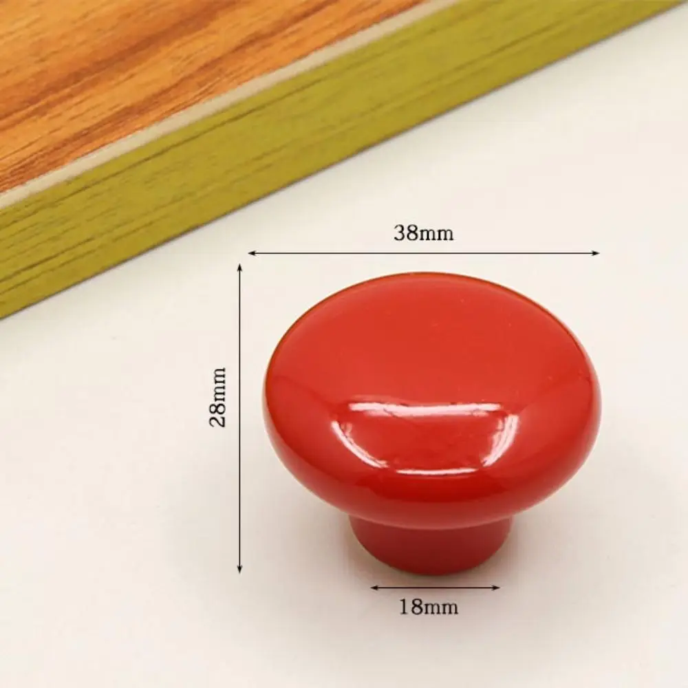Simple Single Hole Ceramic Cabinet Knob Round Vintage Door Pull Handles European Style Drawer Knobs Dresser