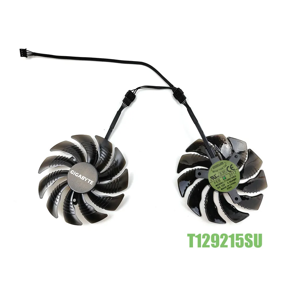 88mm PLD09210S12HH T129215SU RX 580 570 480 470 GPU Fan, For Gigabyte GTX 1050 1060 1070 1660 1650 Video Card Cooling Fan