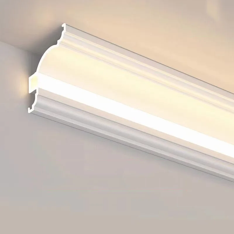 Ceiling Led Aluminum Profile Channel Top Corner Luminous Gypsum Line Lamp Indoor Home Wall Decor Atmosphere Bar Strip Light