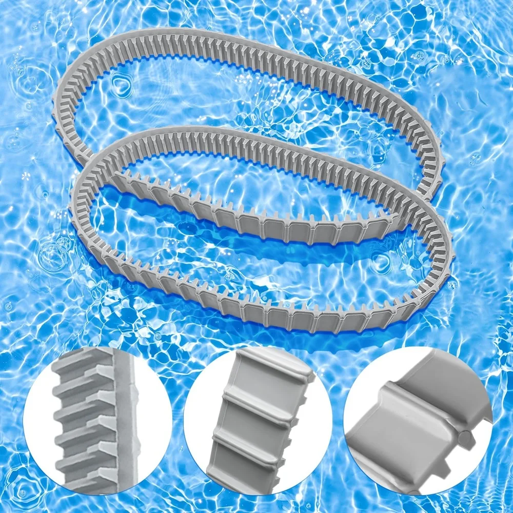 2 Pack 9983152-R2 Gray Tracks for Maytronics Dolphin Robotic Pool Cleaners Compatible with Dolphin Maytronics Models Parts