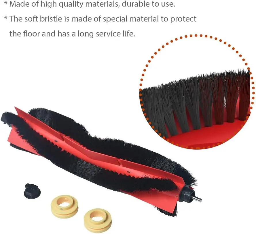 Main Roller Brush for Xiaomi Roborock S4 S4 Max S5 S5 Max S6 S6 Pure/Maxv E4 E20 E25 E35 S50 Replacement Parts Accessories