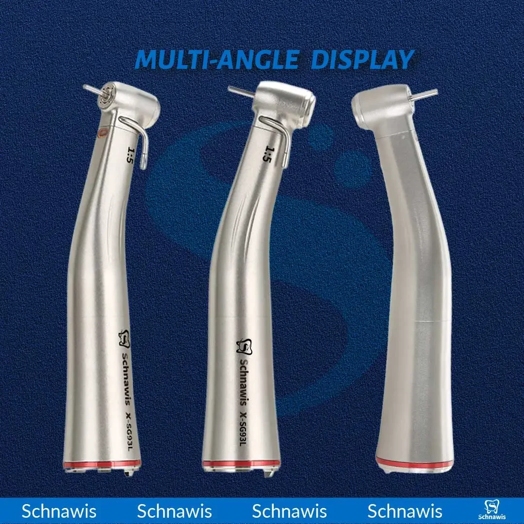 SG93L Dental 1:5 Increasing Speed Handpiece Contra Angle Fiber Optical Hand piece With External Irrigation Water Implant Engine