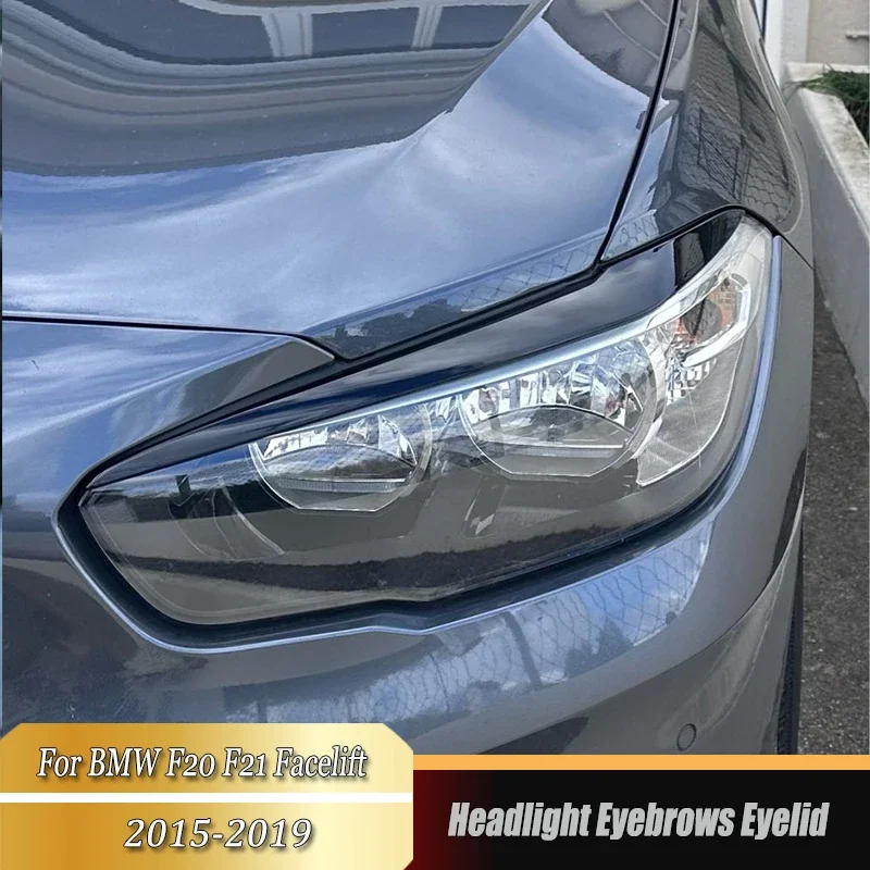 

For BMW F20 F21 Facelift 116i 118i 120i 2015-2019 Evil Headlight Eyebrows Eyelid Front Lamp Light Eyebrows Car Stickers Tuning