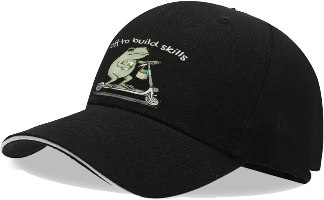 We Reinforce At Dawn Funny Frog ABA Therapist RBT for Men Women, Funny Adjustable Cottom Baseball Cap