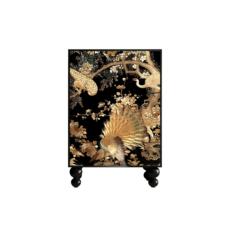 

French Chinese style home bedroom solid wood porch storage cabinet living room locker