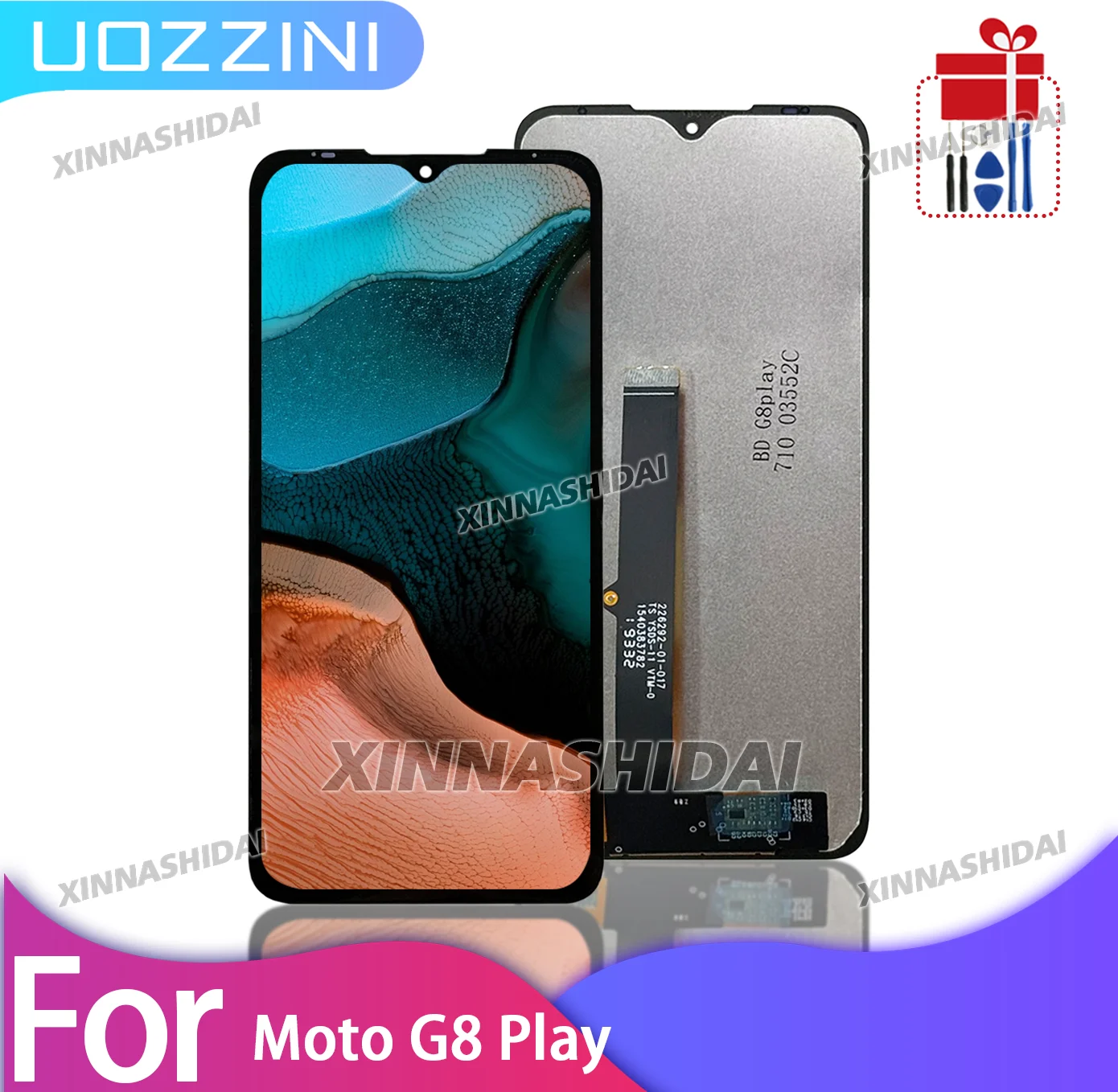 NUEVO Ensamblaje de Pantalla Táctil LCD de Repuesto para Motorola Moto G8 Play XT2015, Piezas de Pantalla LCD para Moto G8 Play