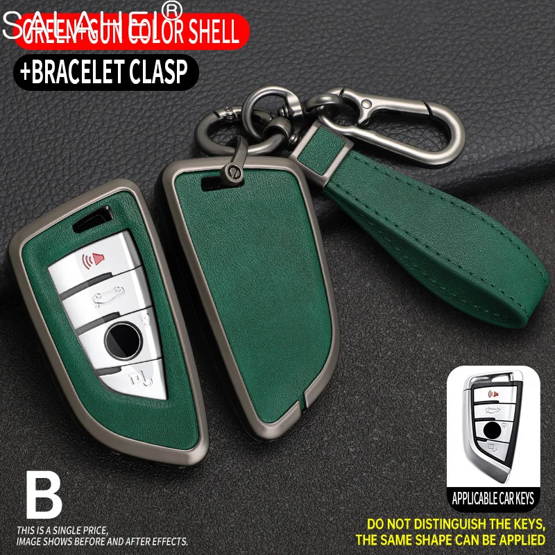 Car Key Case Cover Bag Accessories Holder Shell Keychain For Bmw F20 G20 G30 X1 X3 X4 X5 G05 X6 X7 G11 F15 F16 G01 G02 F48