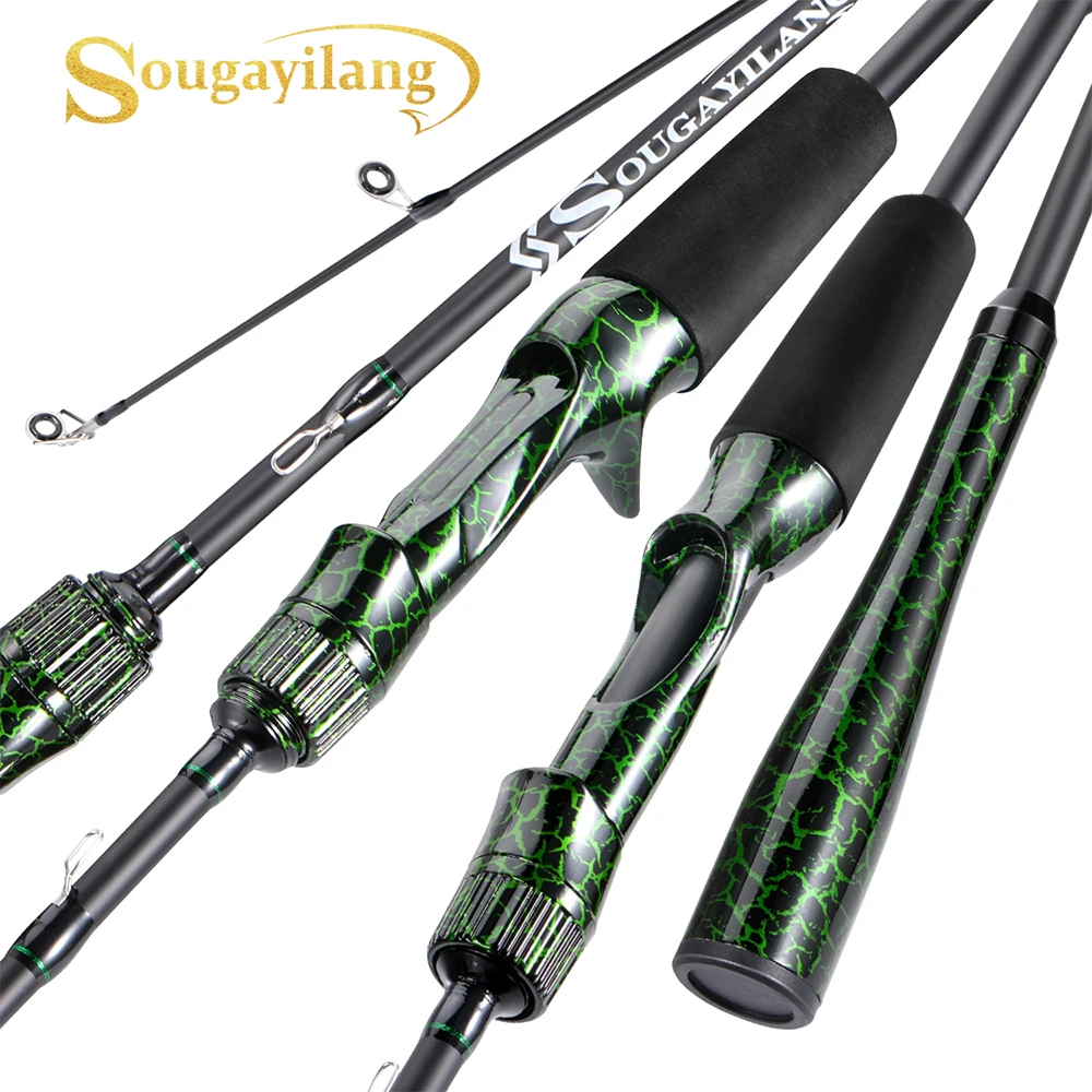 

Sougayilang 2-секционная удочка для литья, приманка, спиннинг M MH, супер легкая и чувствительная, окунь, форель, пресноводная рыбалка Pesca