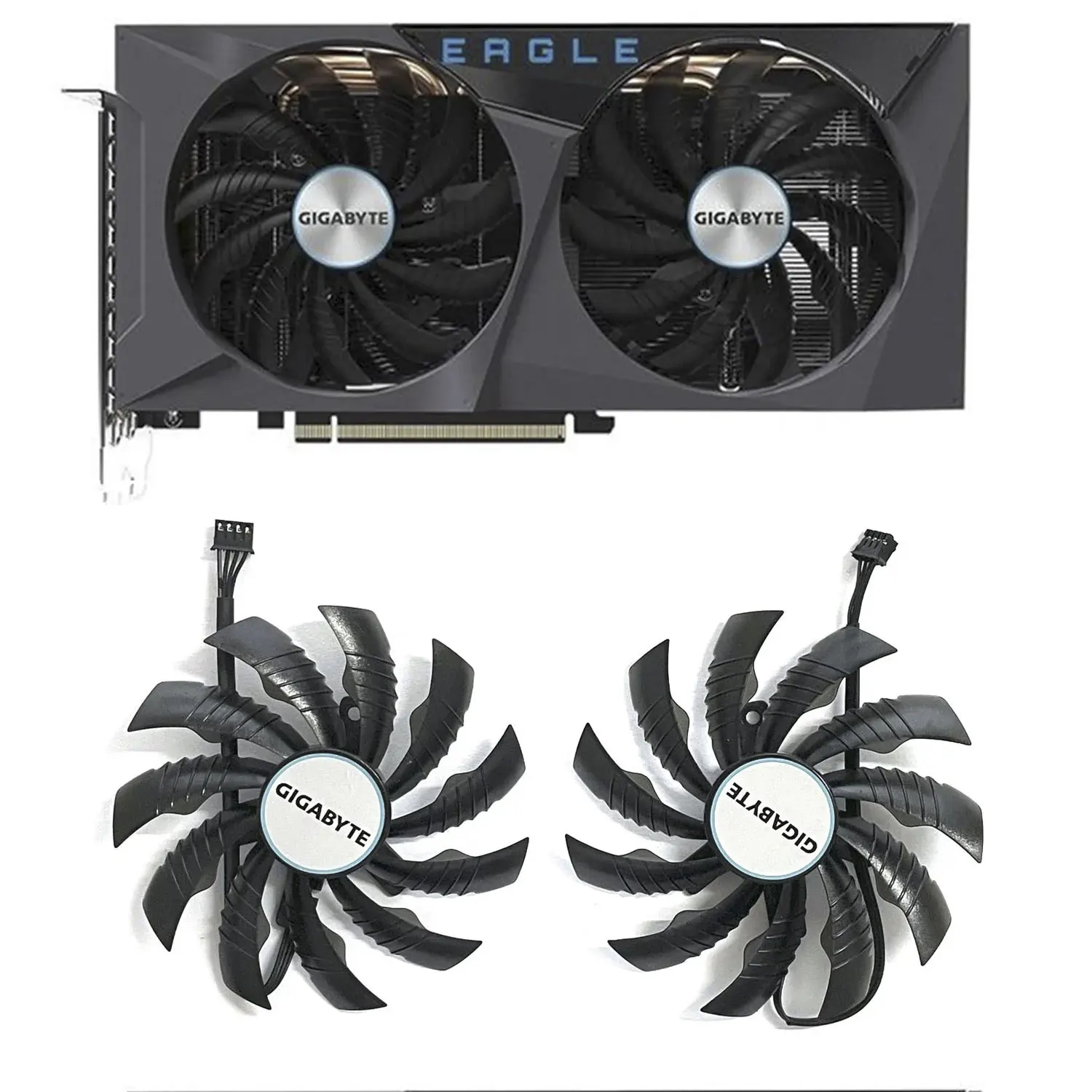 

NEW 95MM 4PIN PLD10010S12H PLD10010S12HH RTX 3060 EAGLE GPU Fan，For Gigabyte RTX 3050 3060 3060TI EAGLE Video card cooling fan