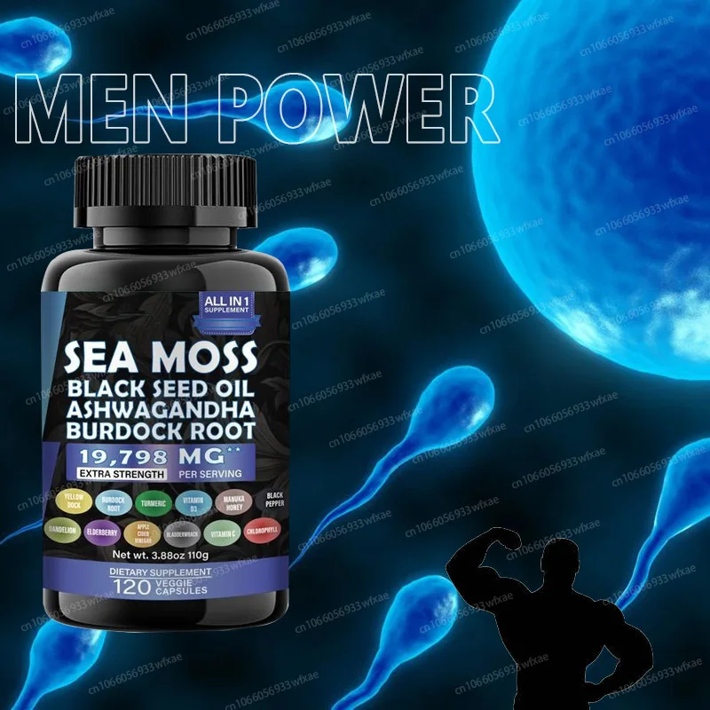 

Natural Ashwagandha & Sea Moss Capsules 60-180Pills