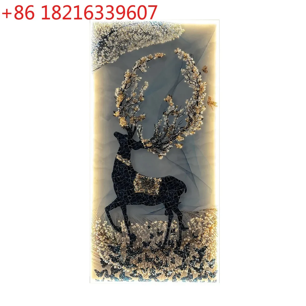 Entrance decorative painting led lighting painting high-end atmosphere corridor aisle hanging painting living room