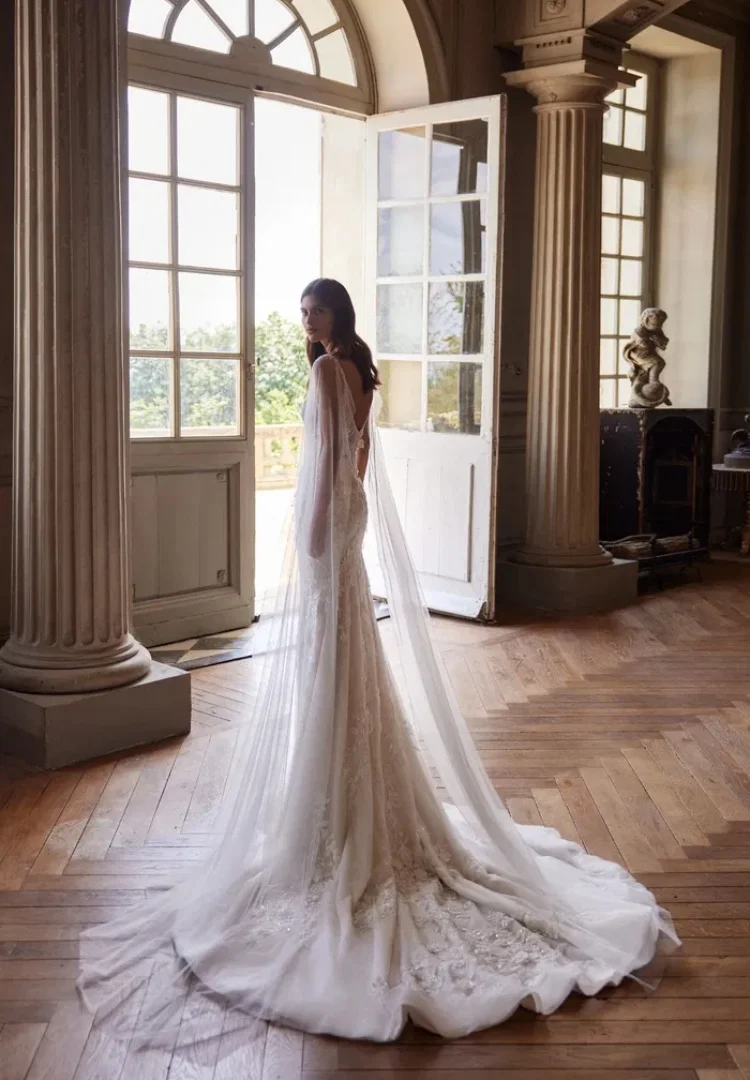 vestido de novia encaje vestidos sirena tallas curvy boda civil elegantes vintage trouwjurk alta costura jurken luxe 2025