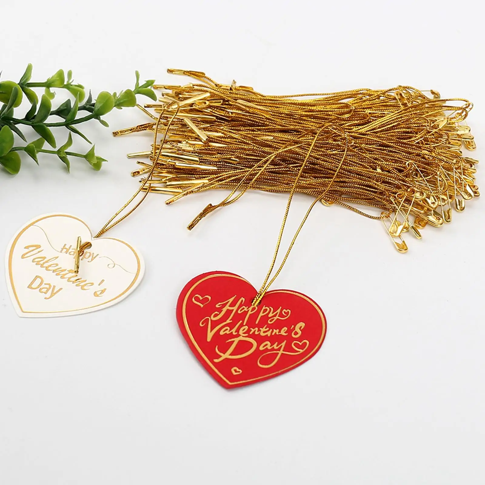 100x Tag Rope Clothing Labels Hang Rope 10cm Hanging Pendant Strings for Package Gift Shoes - view 5