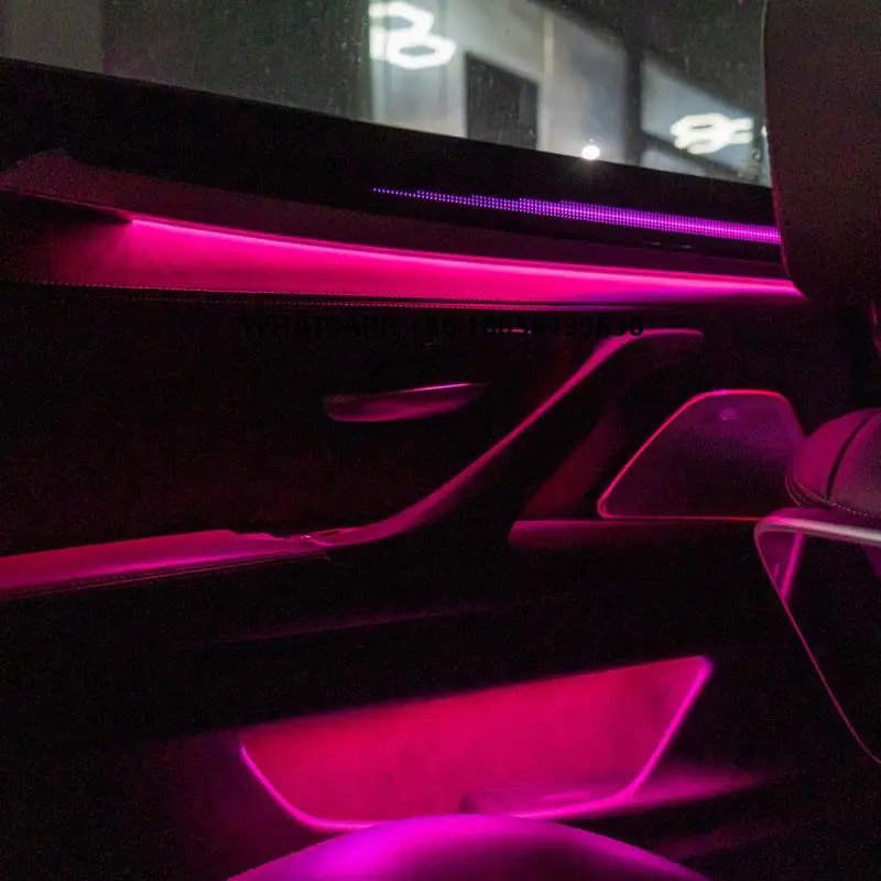 

Interior Car Ambient Light Center Console Dashboard APP Control Door LED Atmosphere Light for BW X3 X4 2012-2017