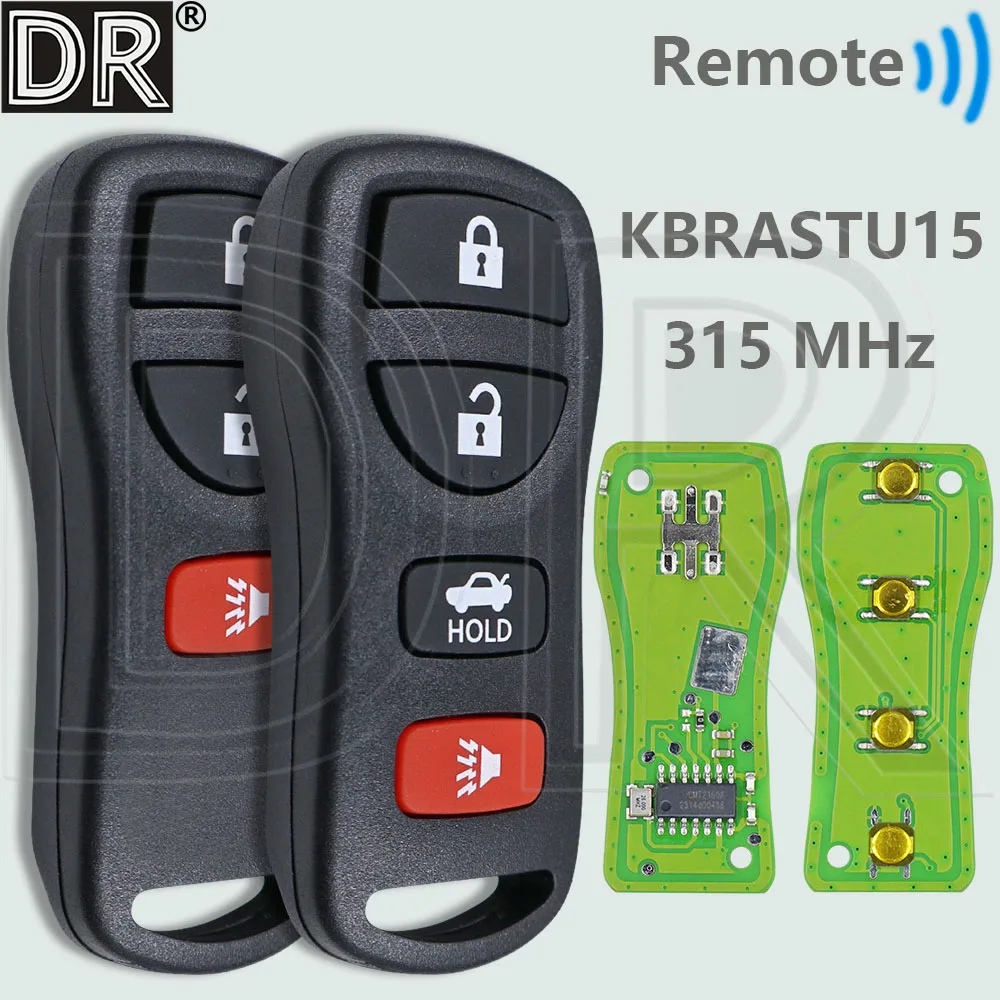 

DR KBRASTU15 315 МГц автомобильный дистанционный ключ для Nissan Infinity Murano Armada Pathfinder Quest Tiida Livina X-Trail Paladin Altima Maxima
