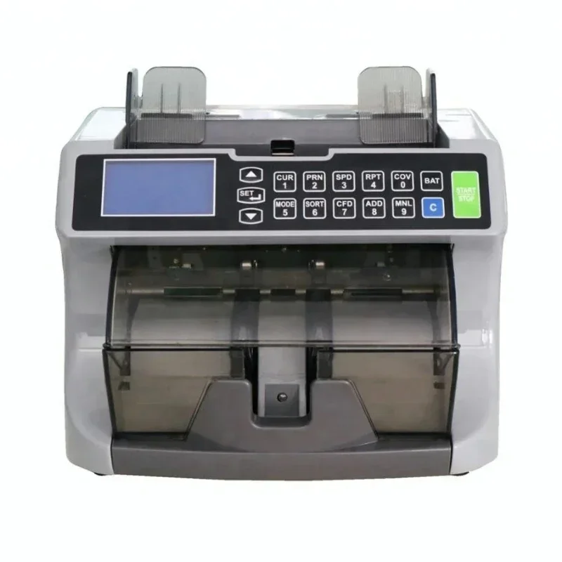 Banknote counter LCD display front loading