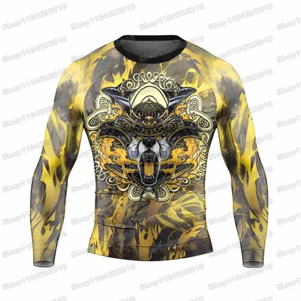 

4th USA Army Rash Guards Surfing Jersey Beach Trousers Swimwear Diving Gym Long sleeves MMA BJJ Men Jiu Jitsu Fitness Sets