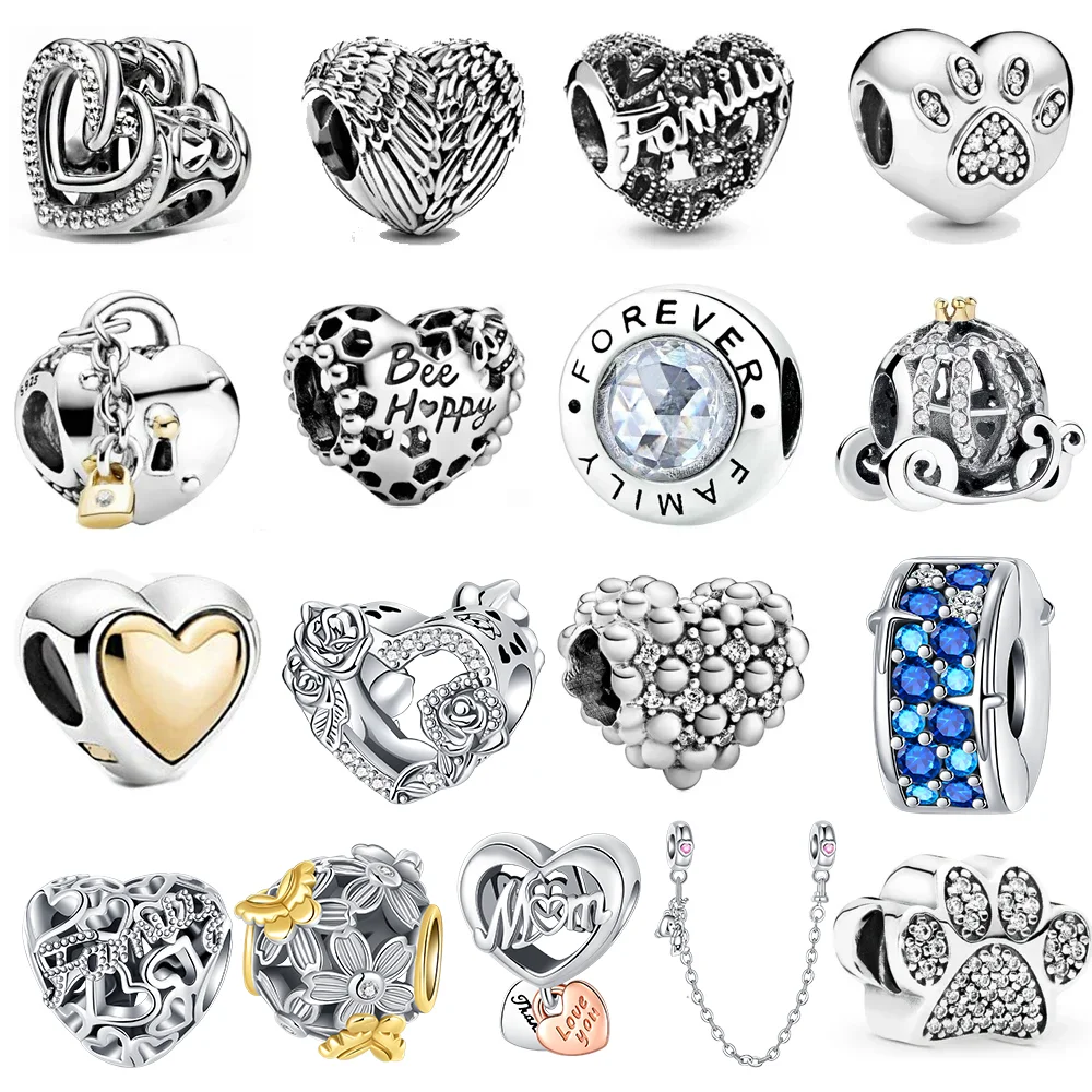 

Heart Circular Catclaw Hero Cartoon Beads Charms Fit Original 925 Pandora Bracelet 925 Sterling Silver Charm For Women Jewelry