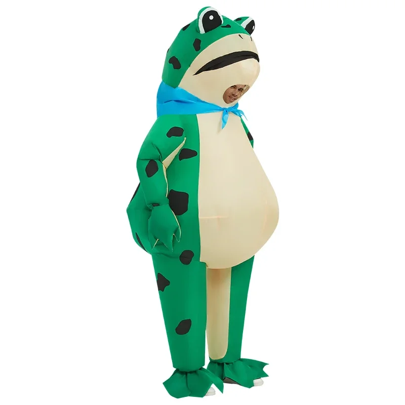 Simbok New Frog inflatable costume funny animal modeling Halloween role-playing decorations for kids adult men women