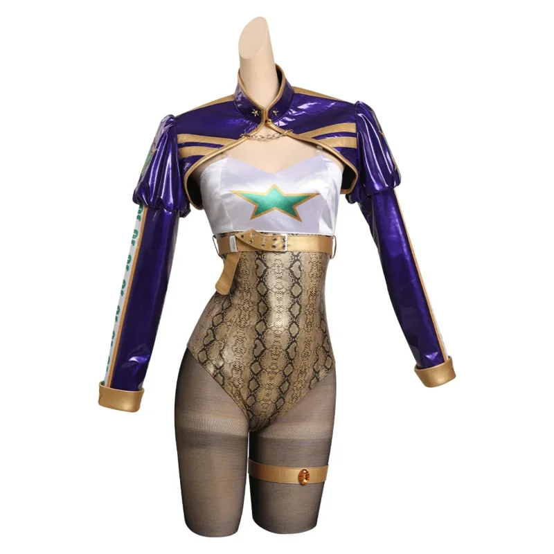 JoJo's Ives Arre Adventure Kujo Jotaro Cosplay Costume pour femme, manteau de combinaison lapin pour filles, bande de sauna, perruque, tenues de carnaval d'Halloween, RZ6