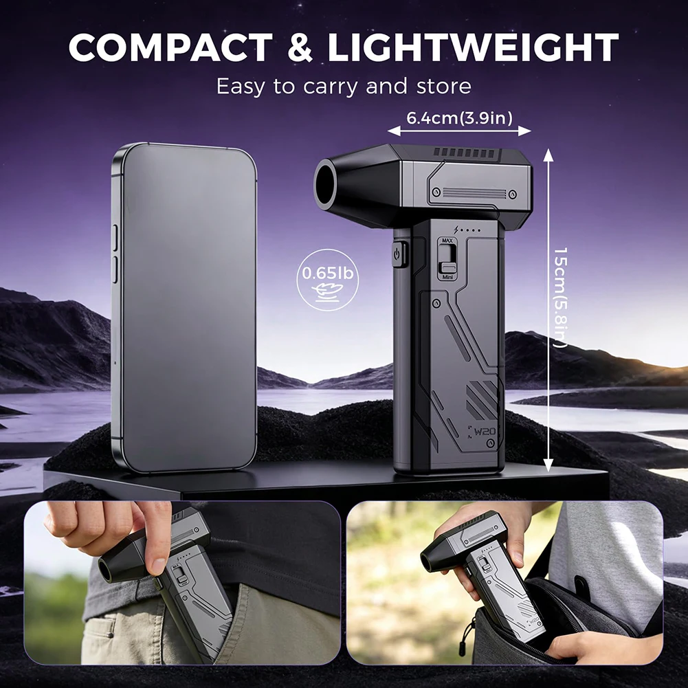 Powerful Cordless Electric Air Duster: 180000 RPM, 3-Speed Electric  Blower For Dusting Computers For PC Dust Removal