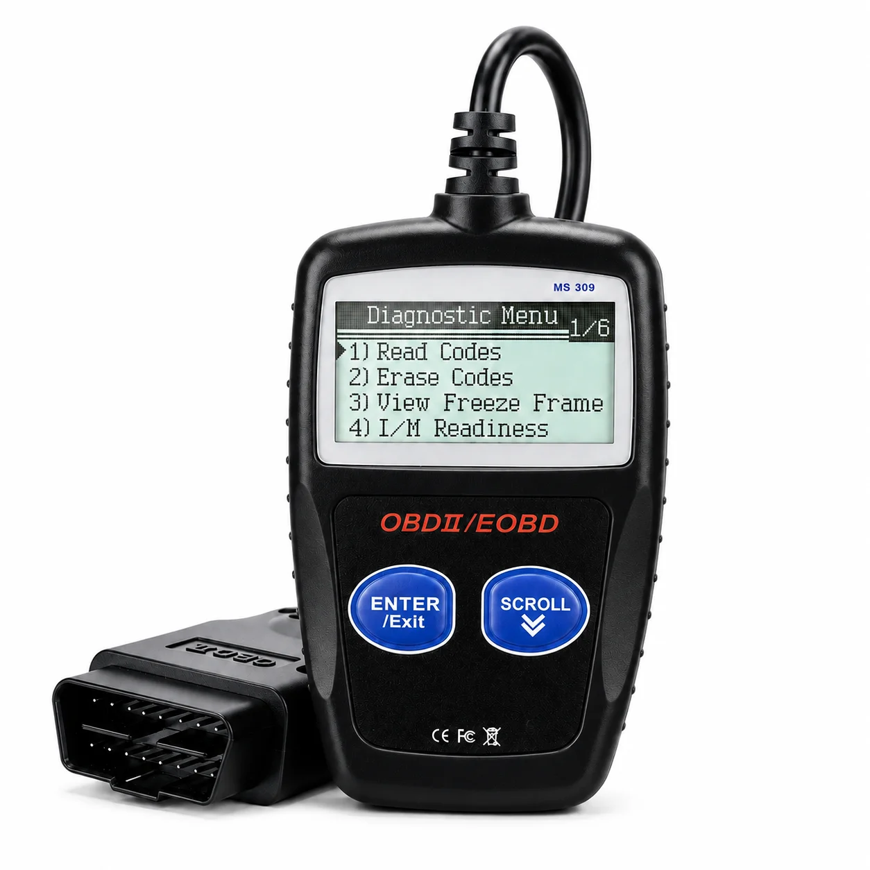 Ms309 Obd2 Scanner Automotive Engine Fault Code Reader Obdii Diagnostic Tool Check Engine Light Tester