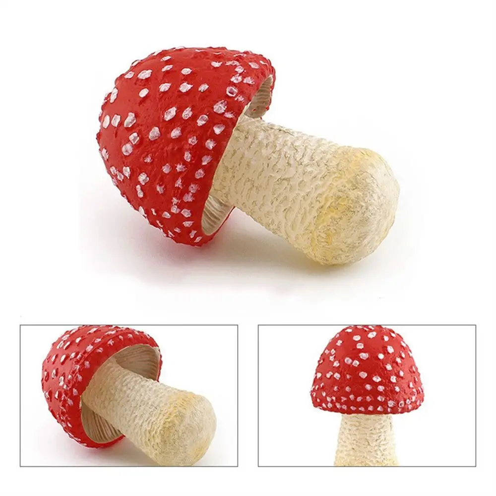 Vegetable Model Fungus Figurines Landscape Miniatures Matsutake Oyste Simulation Mushroom Teaching Pleurotus Fungus Model