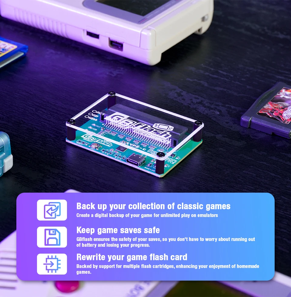 Spielkarten brenner für Game Boy/Game Boy Advance Backup Roms spart Game Reader Blinker für GBA/GBC Cartridge GB Cart