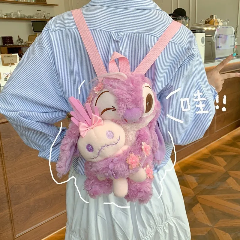 Sac à dos en peluche de dessin animé, Double sac à bandoulière, poupée canard Steeley, cadeau d'anniversaire pour meilleur ami, jouets en peluche