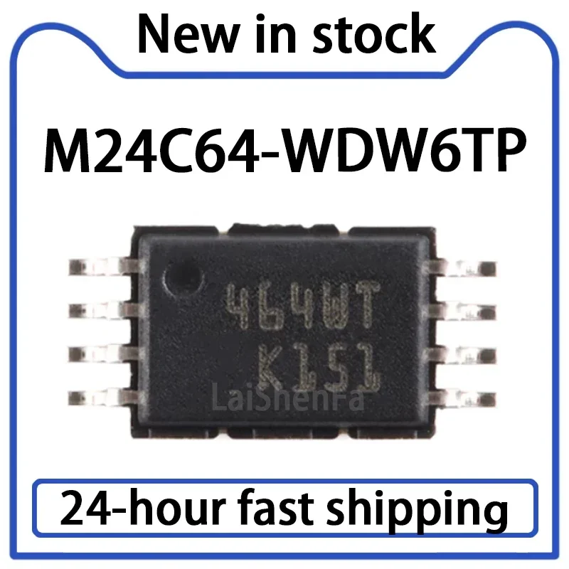 10PCS M24C64-WDW6TP Package TSSOP-8 64Kbit Serial I2C Bus EEPROM Chip Stock