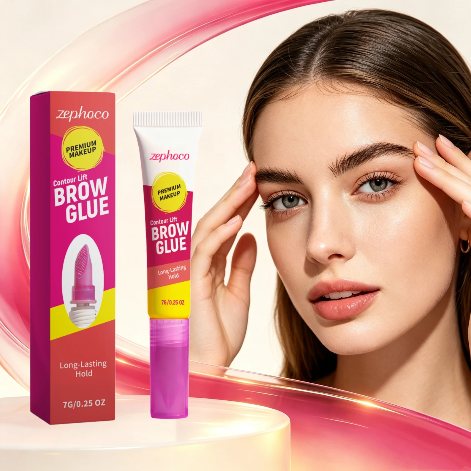 Long Lasting Hold Brow Glue Contour Lift Lamination Spoolie Waterproof Makeup Feathered Use Strong Styling Soap Brows Clear Gel