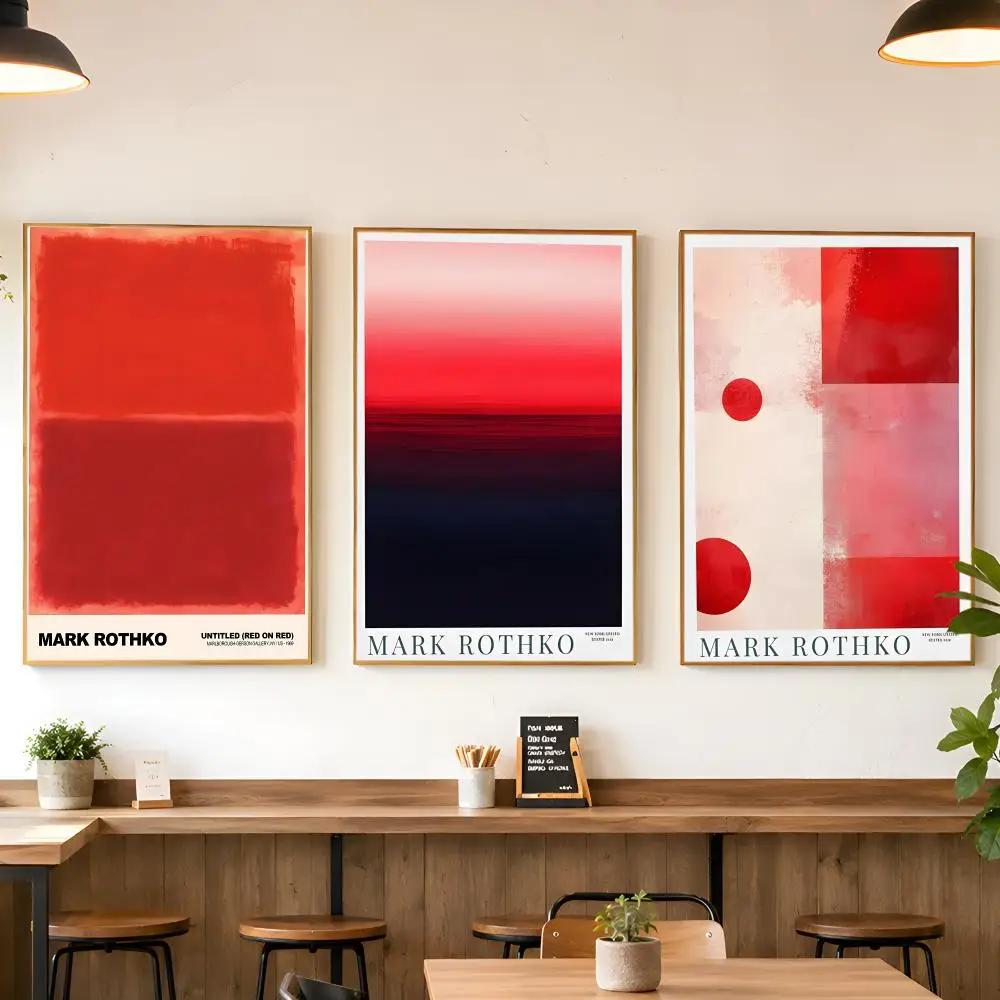 Abstract Art M-Mark R-Rothko Poster Matte Wall Peel And Stick Decor Bedroom Living Room Office Dorm Home