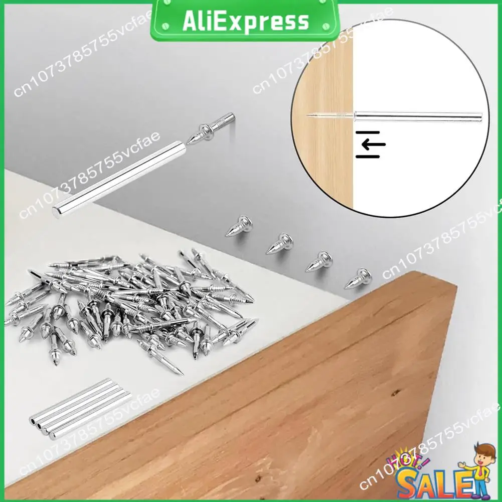 

A04R 400Pcs Steel Nails, Double-Headed Nails, Seamless Nail With Double-Headed Base Thread,Concrete Nails, Skirting Boards