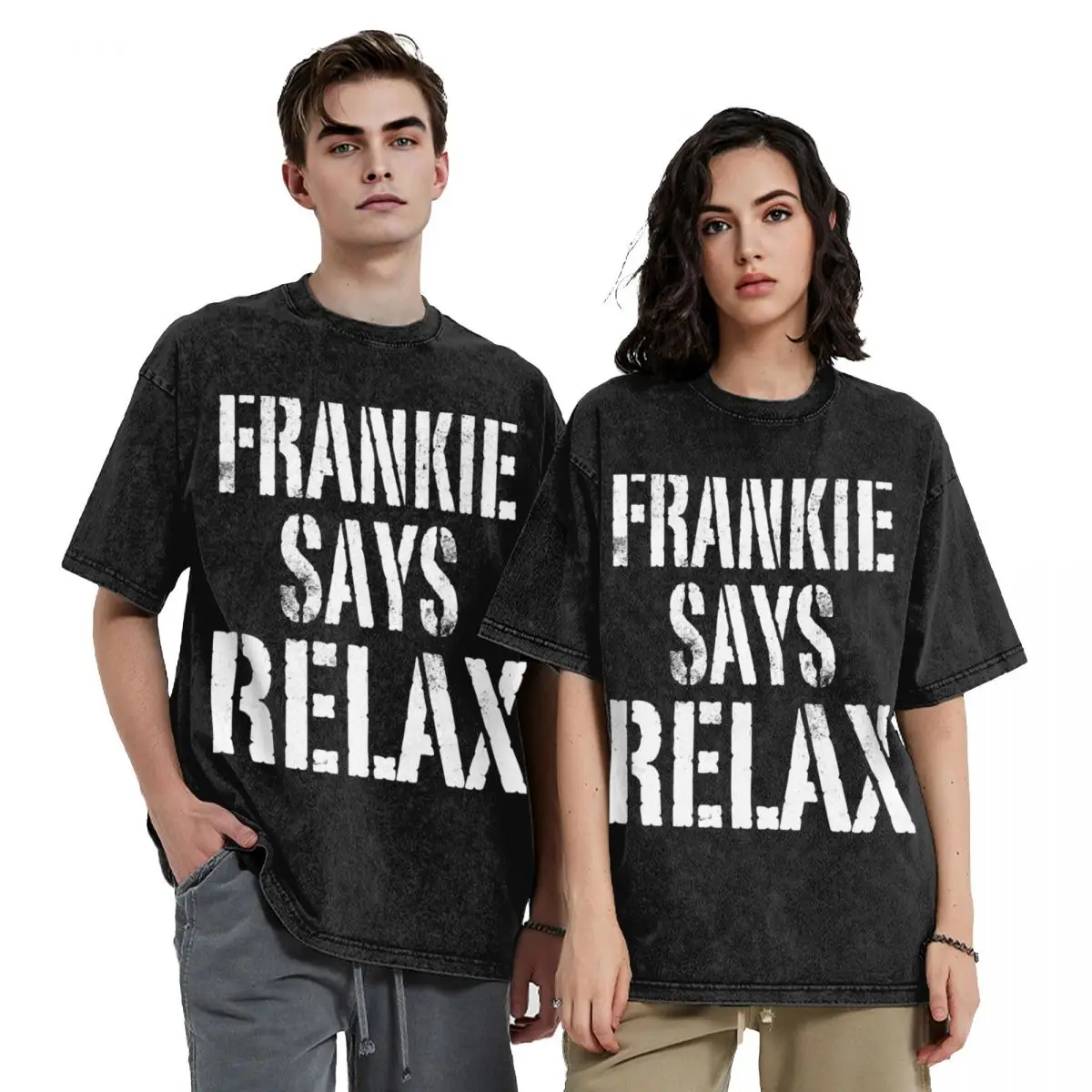 

Frankie Says RELAX! T-Shirt funny costumes cotton graphic tees oversize t-shirts man anime stuff mens big and tall t shirts