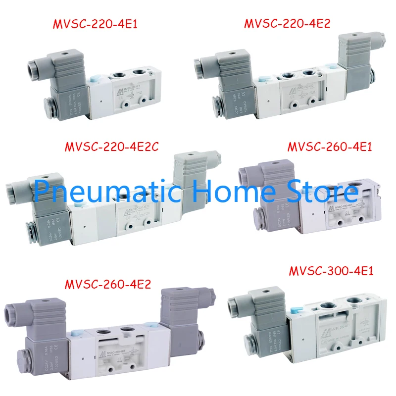 Mindman Solenoid Valve MVSC-220-4E1 MVSC-220-4E2 MVSC-220-4E2C  MVSC-260-4E1 MVSC-300-4E2 MVSC-460-4E1 AC220V DC24V