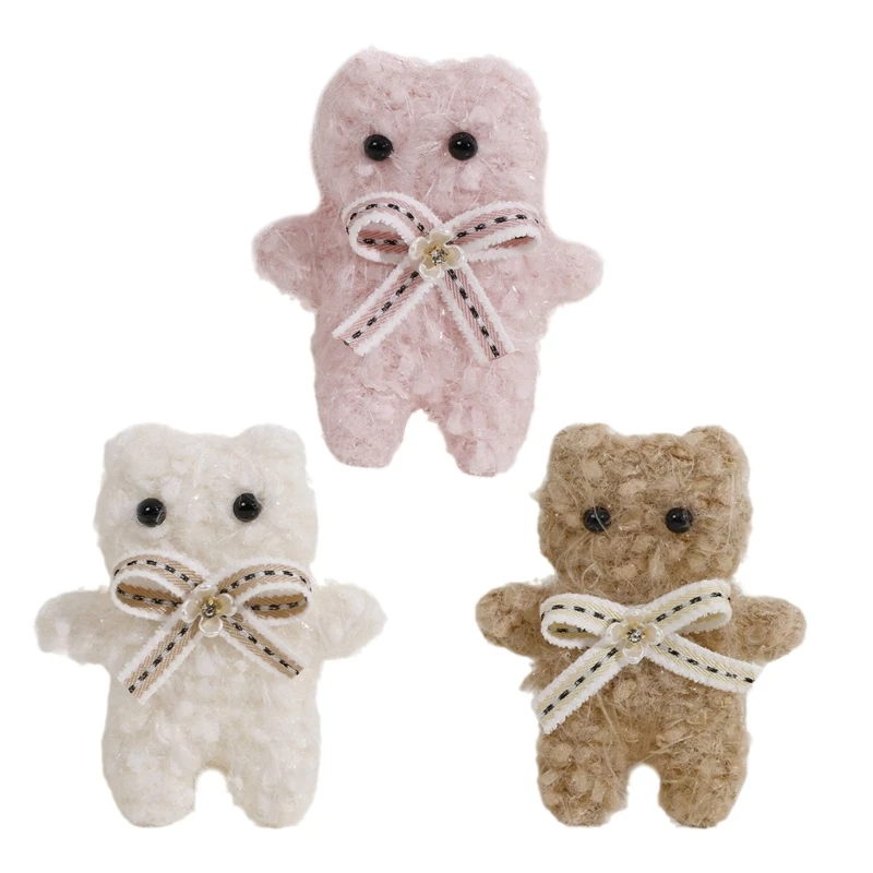 Autumn/Winter Cartoon Bear Brooch Soft Bear Adornment for Clothing and Socks Dropsale