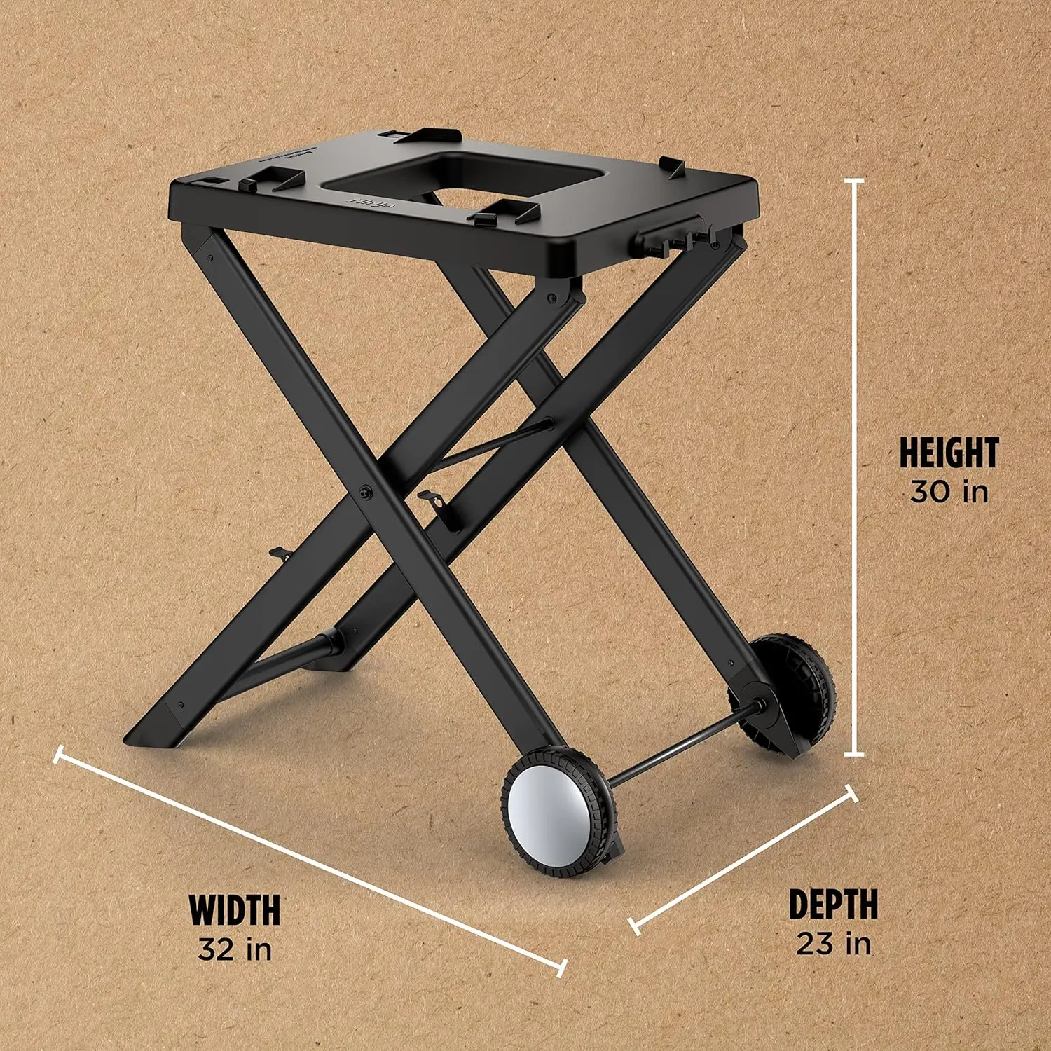 XSKSTAND Woodfire Collapsible Outdoor Grill Stand, Compatible with Ninja Woodfire Grills (OG700 Series)