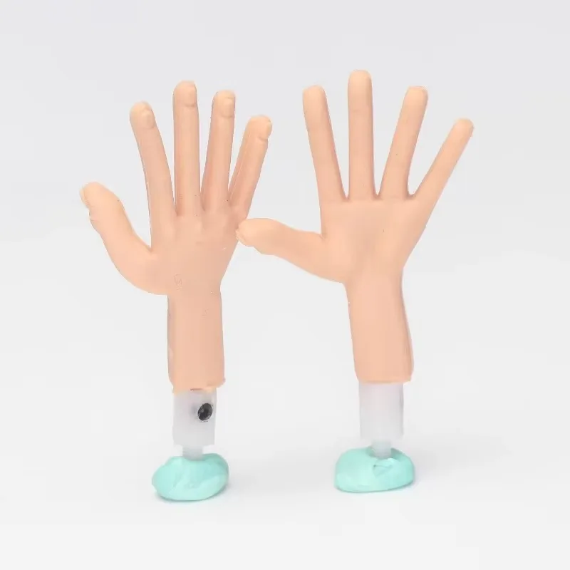 Stop-motion Animation Figurine Silicone Hands, Freely Movable and Shaped, Mini Silicone Left and Right Hands, Set of Pairs