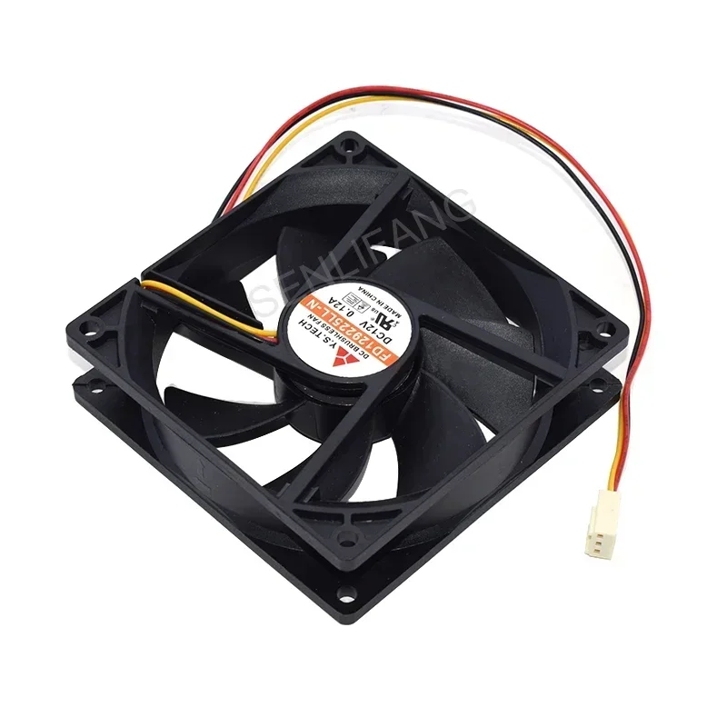 NEW For Y.S TECH FD129225LL-N DC 12V 0.12A 90x90x25mm 3-Wire Server Cooling Fan
