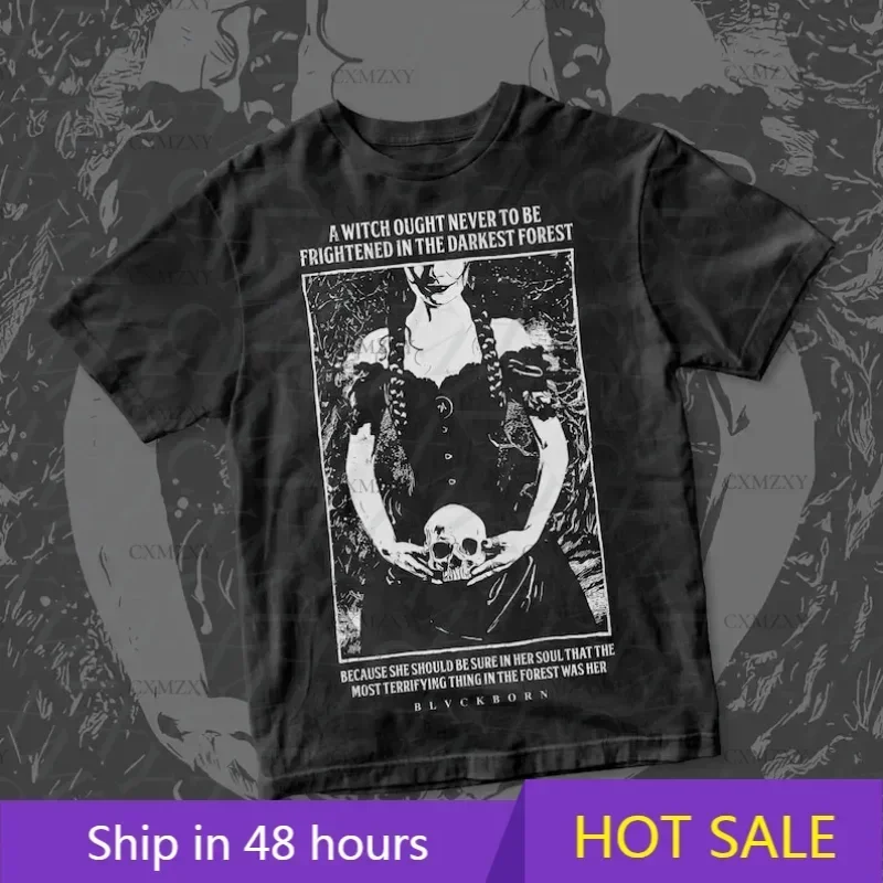 2025 Witch In The Dark cotton shirtmen women  enthusiast summer  casual  cotton  unisex  T-shirt