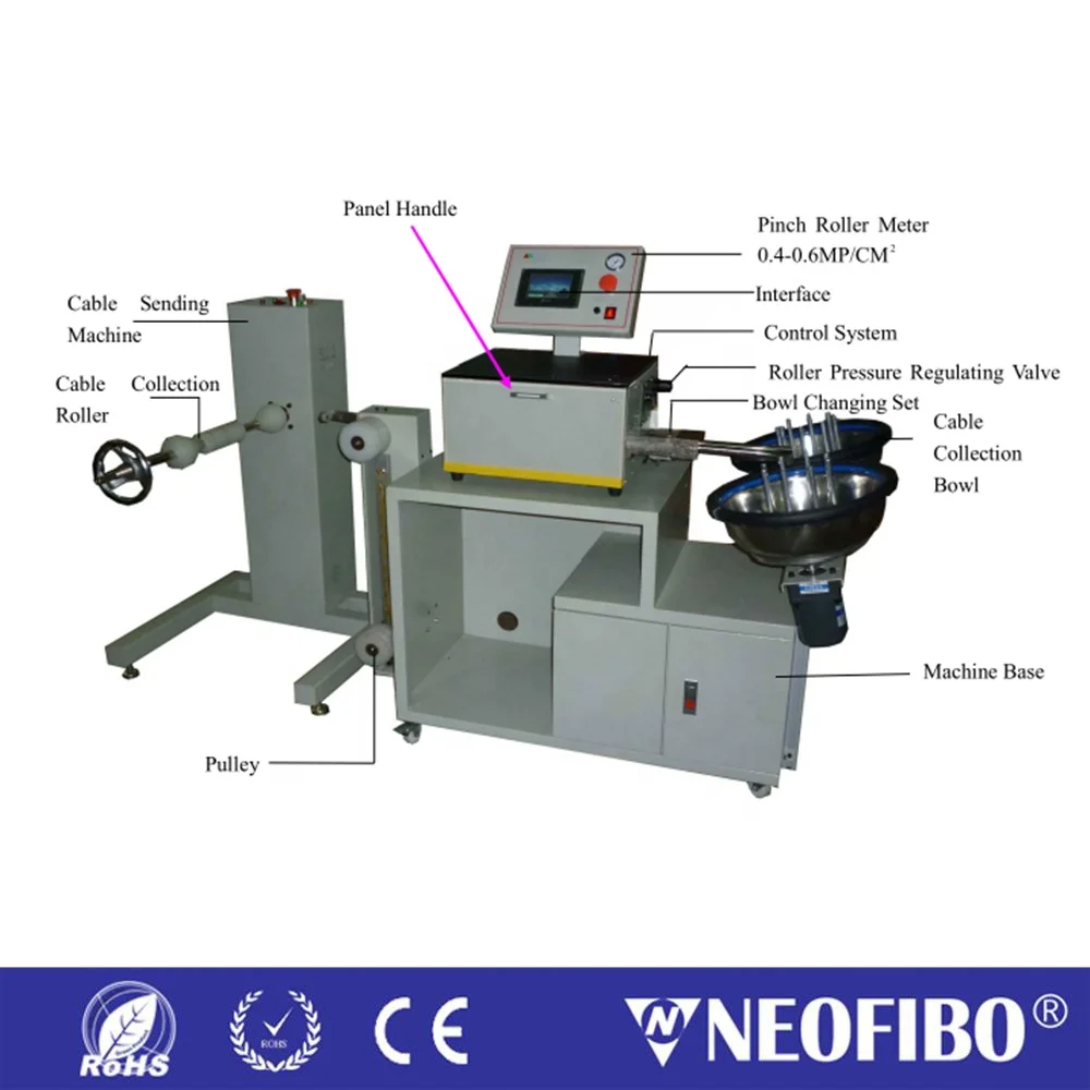 fiber cutting machines optical fiber fibre optic automatic fiber drop cable cutting machine for Patch Cords