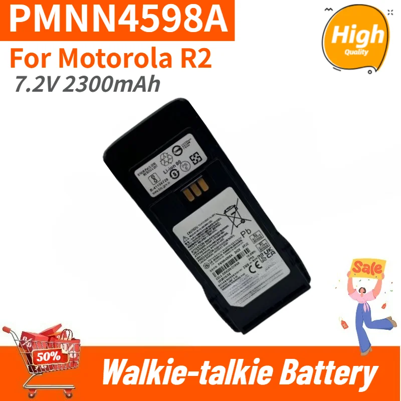 PMNN4598A Battery 7.2V 2300mAh for Motorola R2 Walkie-talkie High Quality Replacement Battery