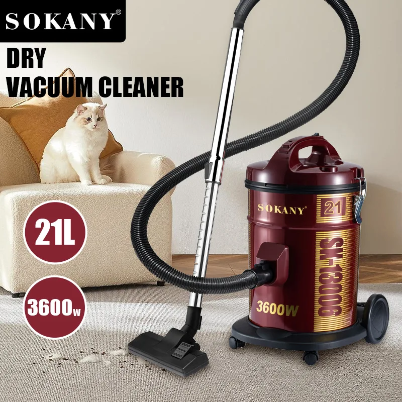 Houselin  Dry Vacuum Cleaner With Powerful Suction, Crevice Vacuuming, Portable Handle  Dry Vacuum Cleaner,3600W