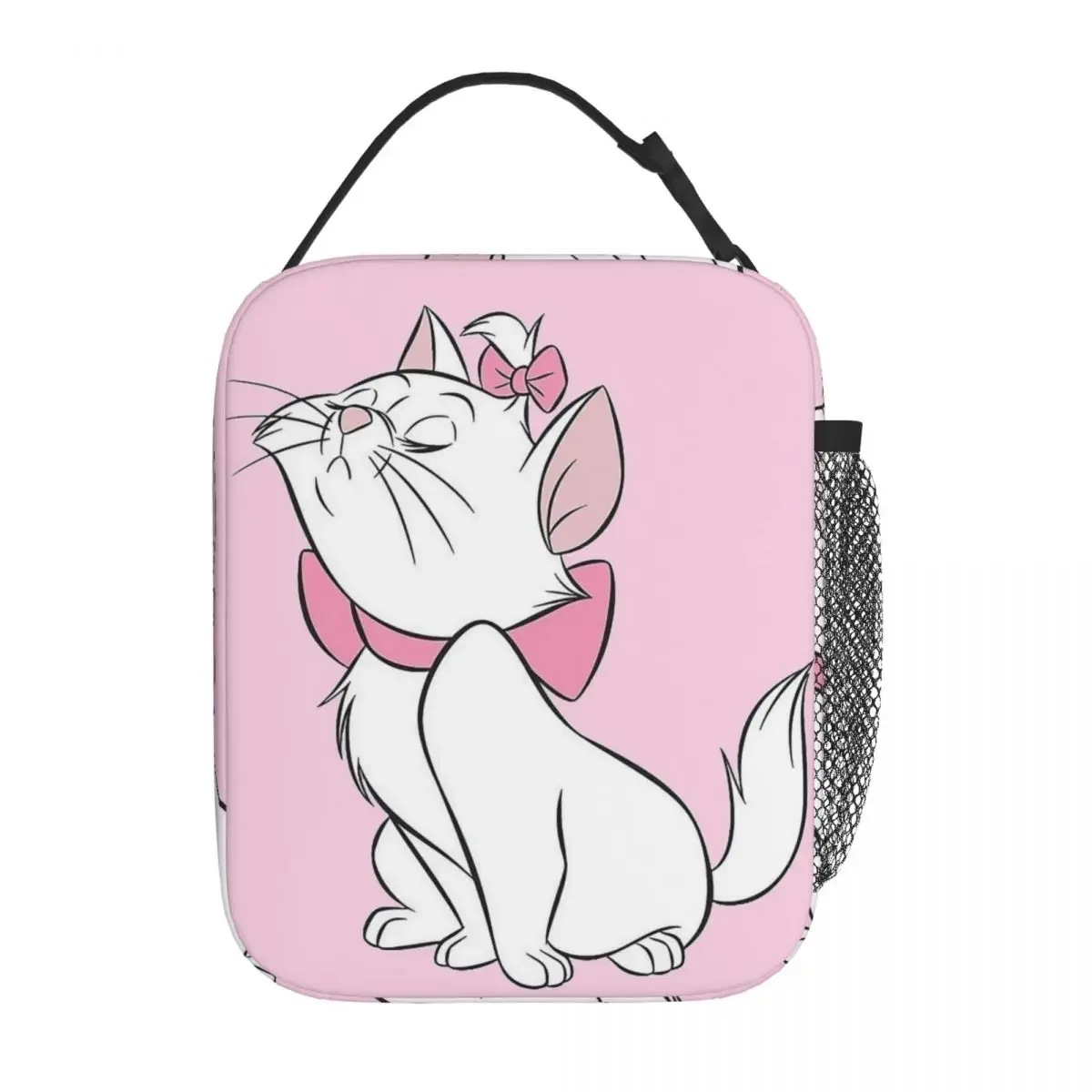 Marie Cat Cute From Aristocats Insulated Lunch Bag Thermal Bag Meal Container High Capacity Tote Lunch Box Food Handbags Outdoor