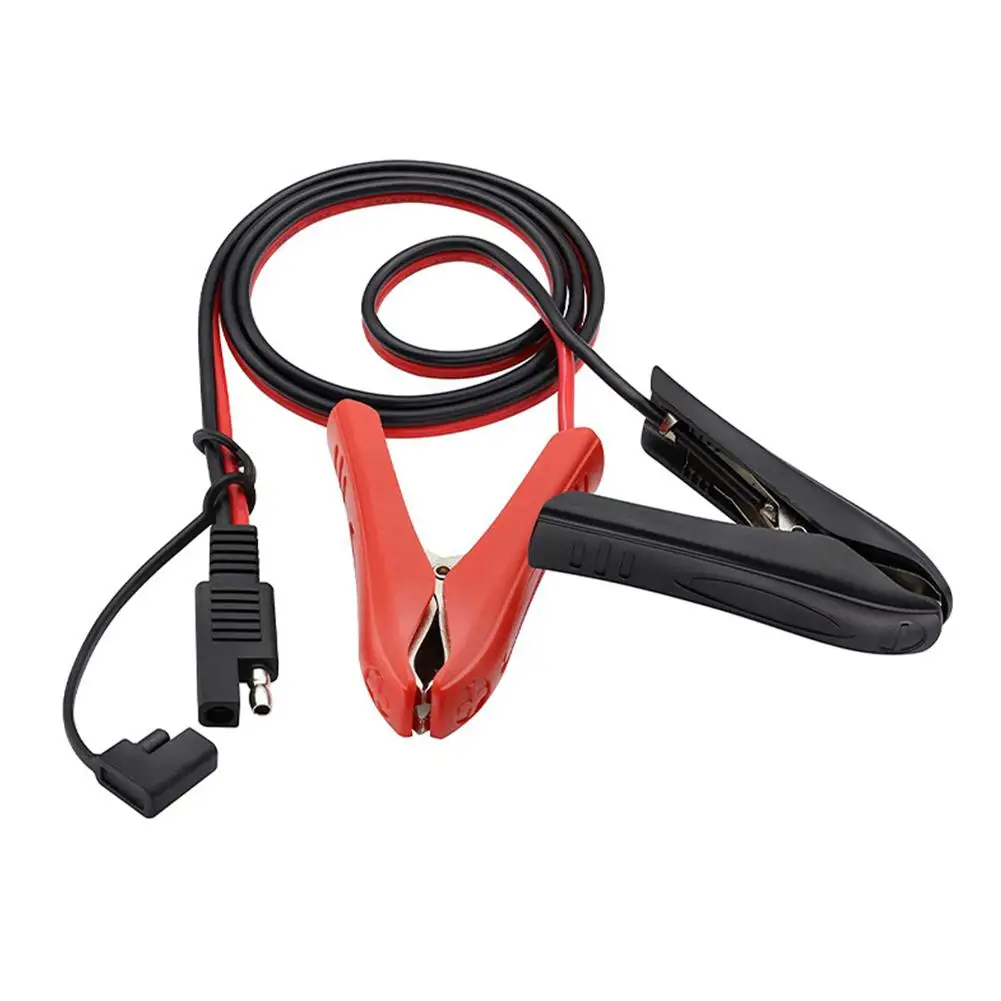 SAE to Alligator Crocodile Clip Connector Quick Release Quick Disconnect Car Solar Power Charging Extension Cable