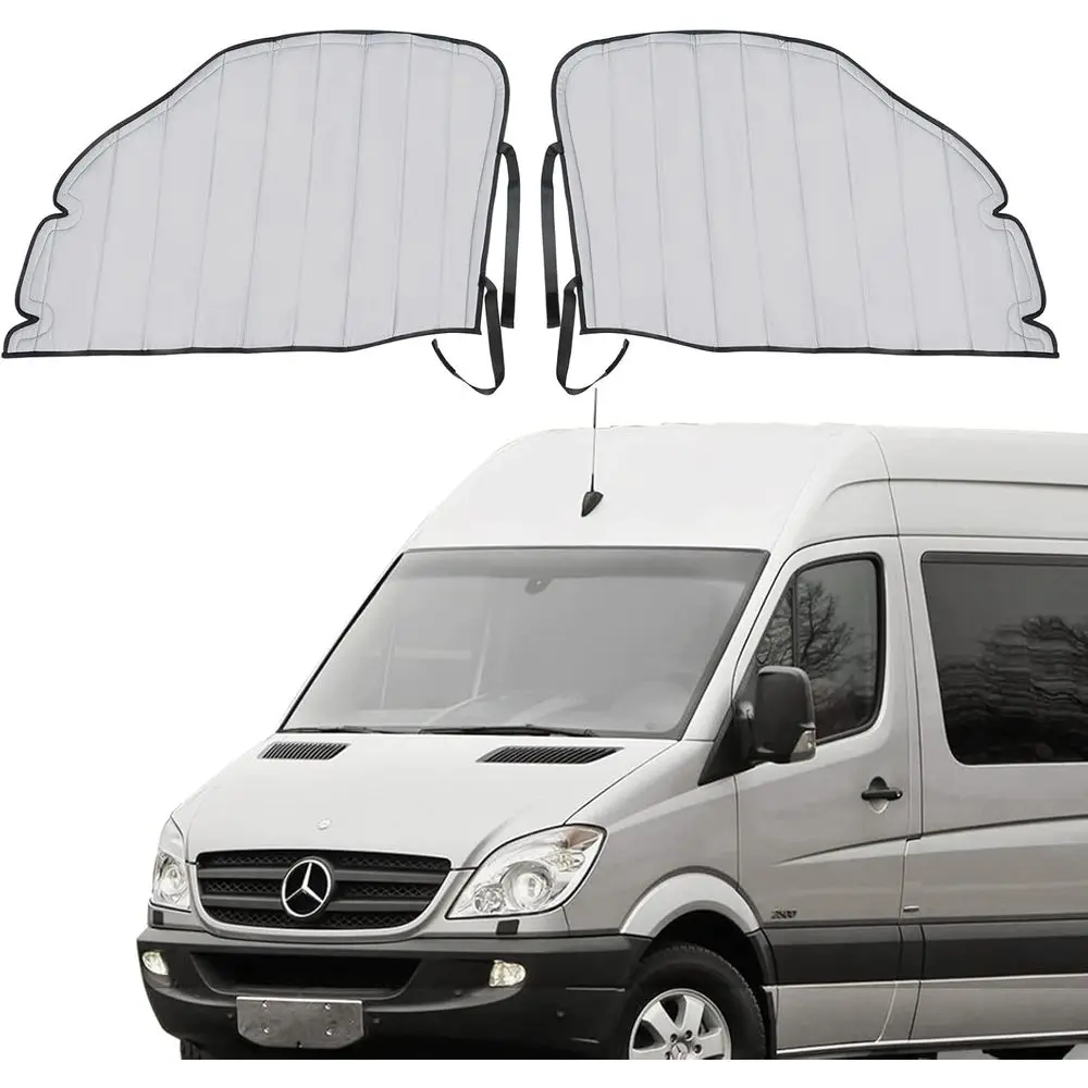 

Солнцезащитный козырек на боковое окно фургона, утолщенная оксфордская изолированная оконная крышка для кемпера, пара для боковых дверей на колесах, мощные магниты, U