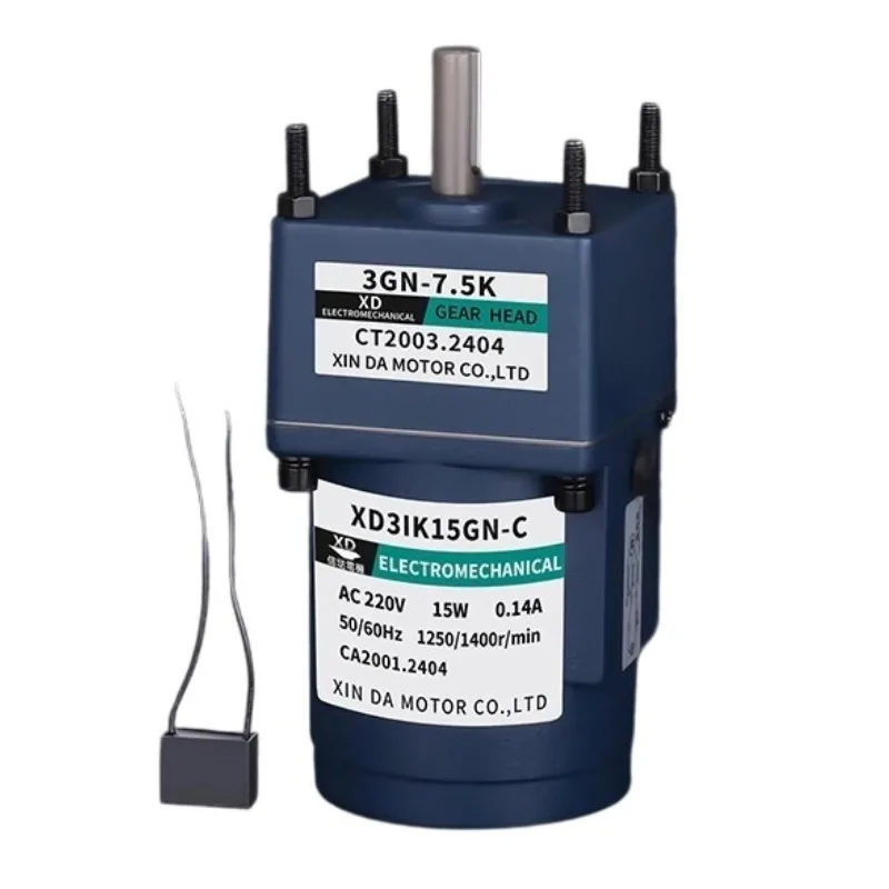 XD3IK15GN-C AC 220V 15W 50Hz Micro Constant Speed Gear Motor 10-500RPM for Automatic Door/Conveyor/Medical Equipment