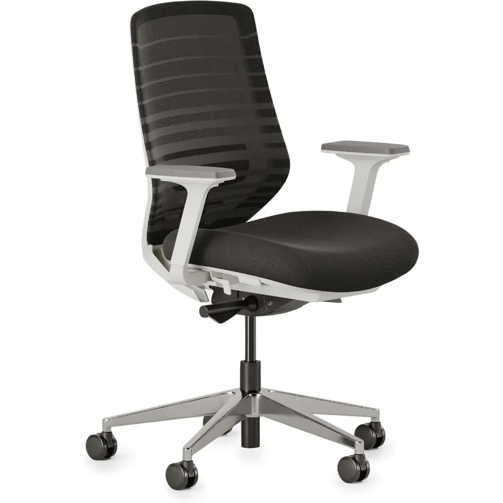 Ergonomic Chair Breathable Mesh Backrest, and Smooth Wheels - Experience Optimal Comfort and Support - Black