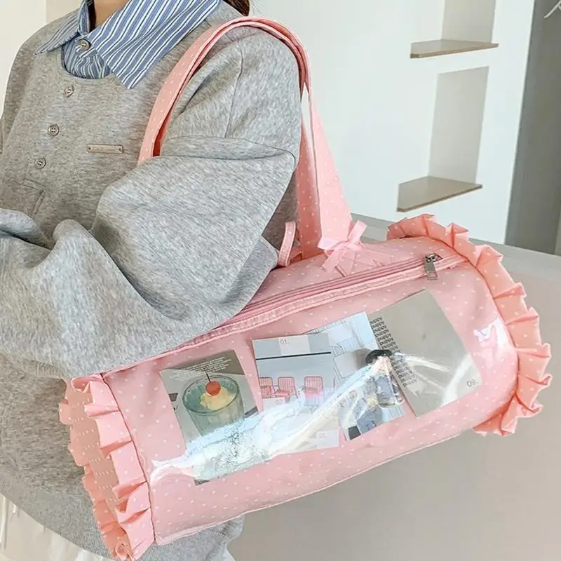 X5XA Itabag Shoulder Bags with Insert for Anime Display Cosplay Sweet Bows Underarm Bag Purse Bows Itabag Toted Bag Handbag
