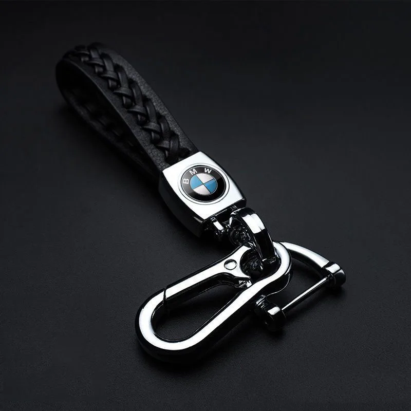 Bmw Car Keychain Motorcycle Keychain Leather Woven Keychain Trinket for Keys Keychains Gift Creative for Bmw